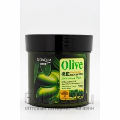 Маска для волос с маслом оливы Bioaqua Olive Hair Mask 500 ml