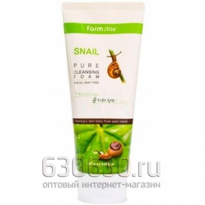 FarmStay Snail pure cleansing foam - Пенка очищающая с экстрактом улитки 180мл