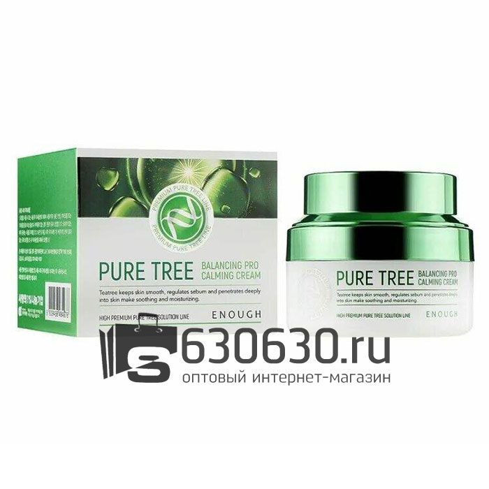 Успокаивающий крем для лица с экстрактом чайного дерева Enough "Pure Tree Balancing Pro Calming Cream" 50 мл