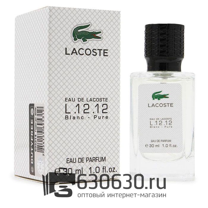 Мини парфюм тестер Lacoste "L.12.12 Blanc - Pure" 30 ml NEW