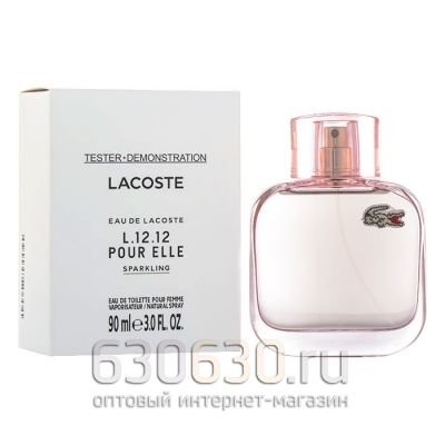 ТЕСТЕР Lacoste "Eau De Lacoste L.12.12 Pour Elle Sparkling Pour Femme edt" (ОАЭ) 90 ml