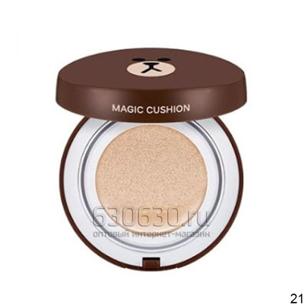 Тональная маскирующая основа-кушон Missha "Magic Cushion Moisture SPF 50+ PA+++" (Мишка) 15g+15g