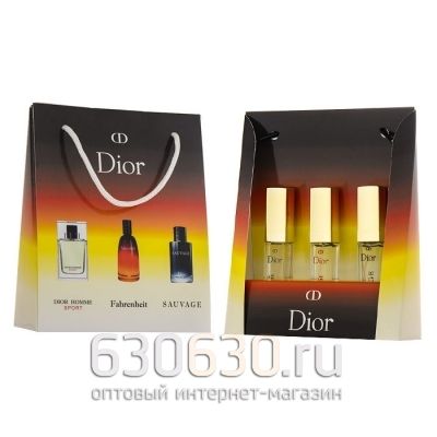 Подарочный Набор Christian Dior Men 3 x 15 ml