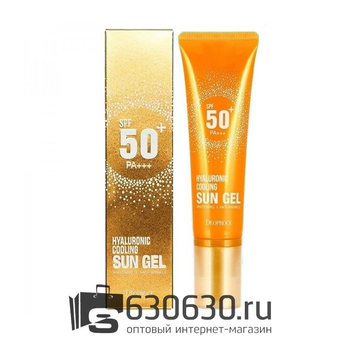 Солнцезащитный гель для лица Deoproce "Hyaluronic Cooling Sun Gel SPF 50+ PA+++"