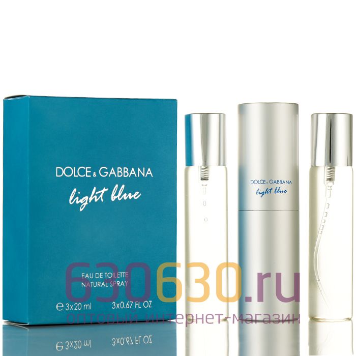 Dolce & Gabbana "Light Blue" 3 х 20 ml