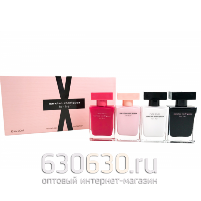 Набор "Narciso Rodriguez for Her Miniatures Collection 4*30 ml