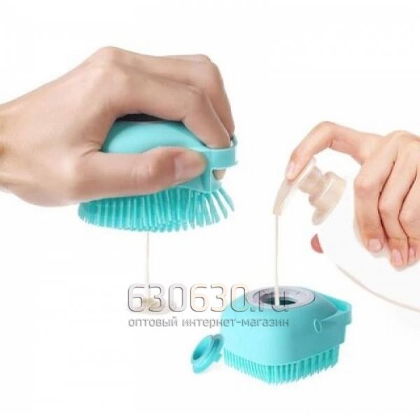 Силиконовая массажная щетка Silicone Massage Bath Brush - мочалка массажер