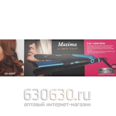 Masima SH-8089T Мультистайлер 2 в 1 утюжок и гофре для волос