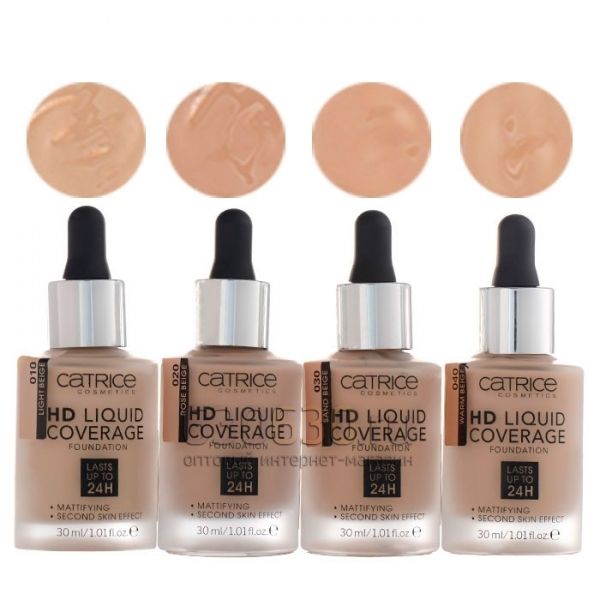 Тональный крем для лица Catrice "HD Liquid Coverage Foundation" 30 ml