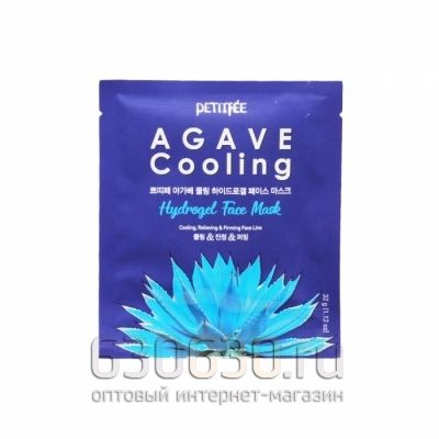 Охлаждающая гидрогелевая маска для лица с экстрактом агавы, PETITFEE, Agave Cooling Hydrogel Face Ma