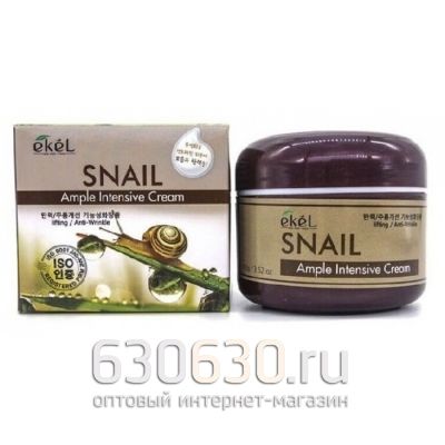 Подтягивающий ампульный крем с улиткой Ekel Snail Ample Intensive Cream, 100г (оригинал)