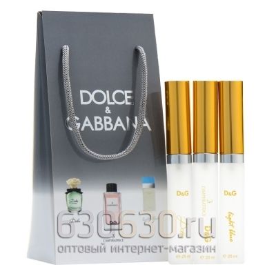 Женский подарочный набор Dolce & Gabbana 3 x 25 ml