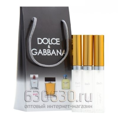 Мужской подарочный набор Dolce & Gabbana 3 x 25 ml