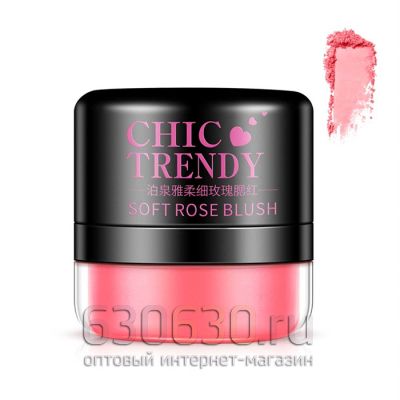 Румяна с пуховкой Bioaqua "Chic Trendy Soft Rose Blush" (№ 2) 4g