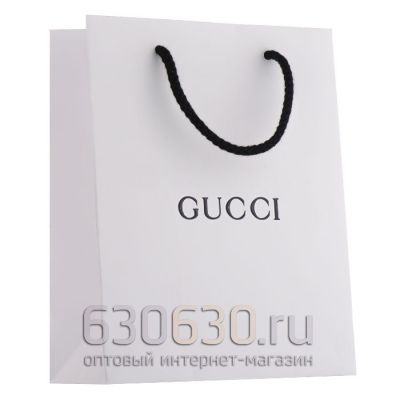 Подарочный Пакет "Gucci" 18 х 23 см (Белый)