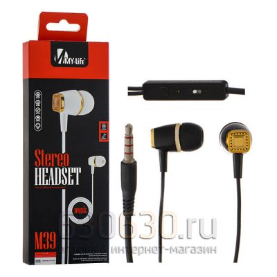 Наушники MY-Life "Stereo Headset M39"