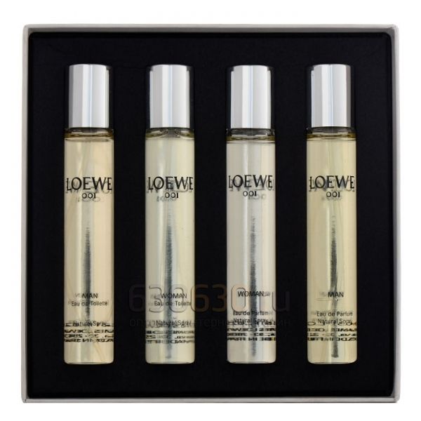 Подарочный набор LOEWE "001 Unisex"  4 x 15 ml  