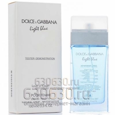 ТЕСТЕР Dolce Gabbana "Light Blue Love in Capry pour femme" 100 ml