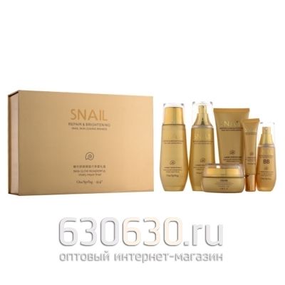 Подарочный набор One Spring "Snail Repair & Brighte 6x1" (с муцином улитки,увлажняющий)