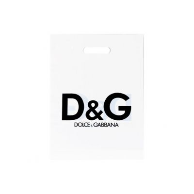 Полиэтиленовый  Белый Пакет "Dolce&Gabana" 40 х 30 см