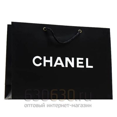 Подарочный Пакет "Chanel" 32 х 25 см (Черный)