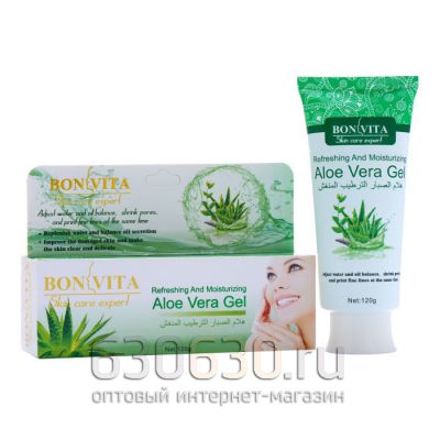 Bonvita " Aloe Vera Gel Refreshing & Moisturizing BVT-115" (увлажнение и питание) 120g