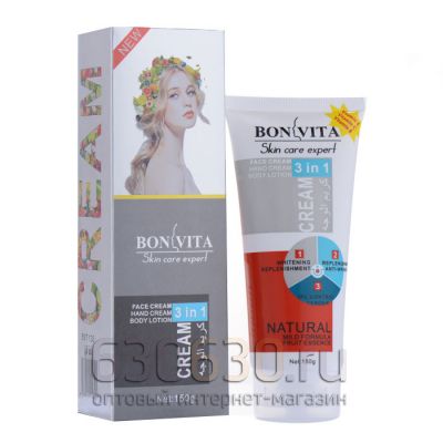 Bon Vita "Skin Care Expert Face & Hand Cream + Body Lotion  in 1" 150 g