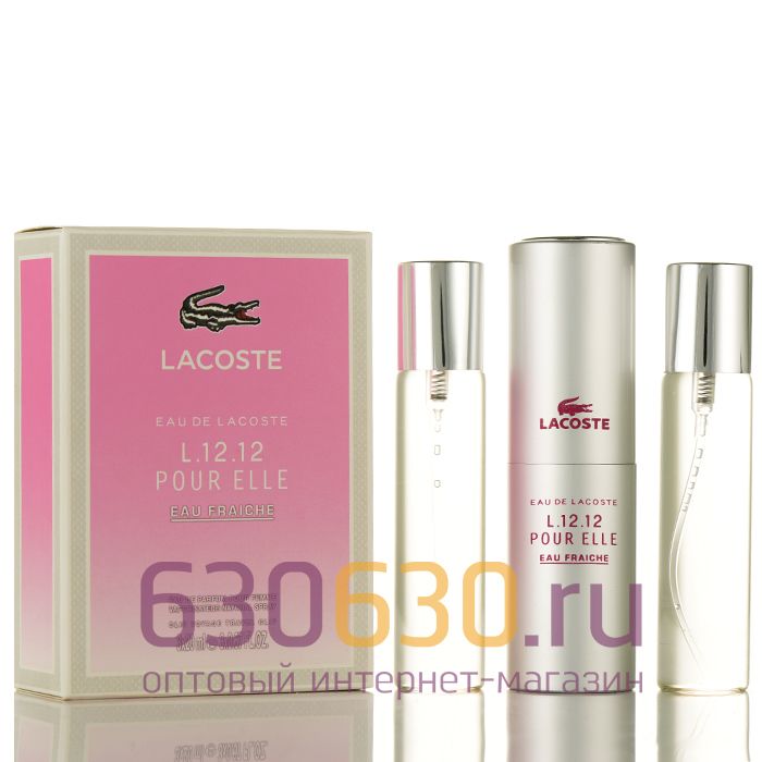 Lacoste "Eau De Lacoste L.12.12 Pour Elle Eua Fraiche"  3 х 20 ml