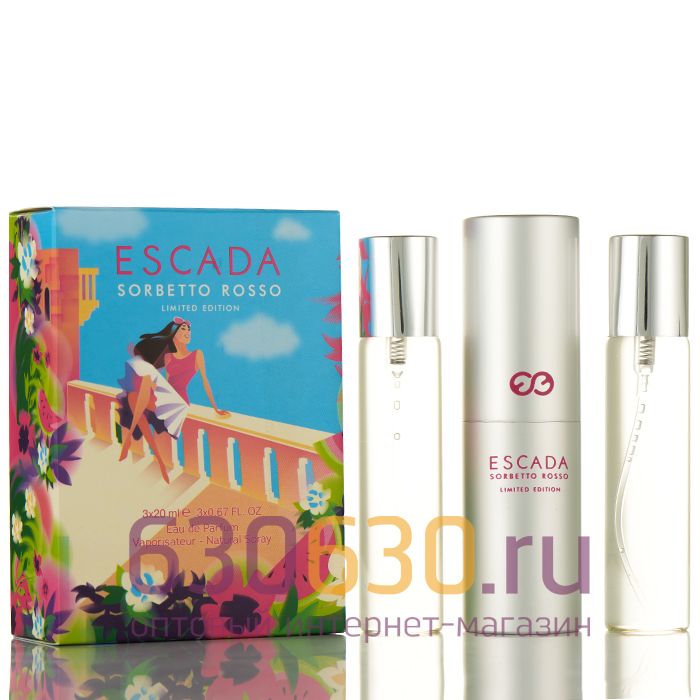 Escada "Sorbetto Rosso Limited Edition" 3 х 20 ml