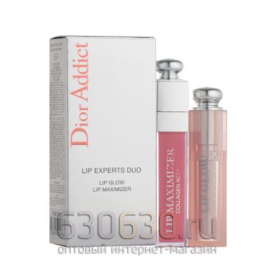 Блеск  для объема губ + Бальзам для губ Dior Addict "Lip Glow Maximizer" 6ml + 3.5 g