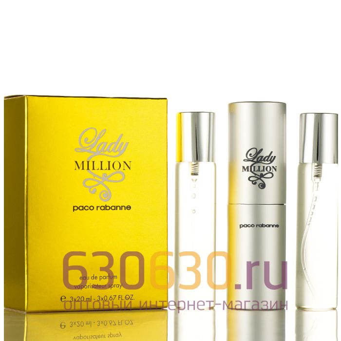 Paco Rabanne ''Lady Million'' 3 х 20 ml