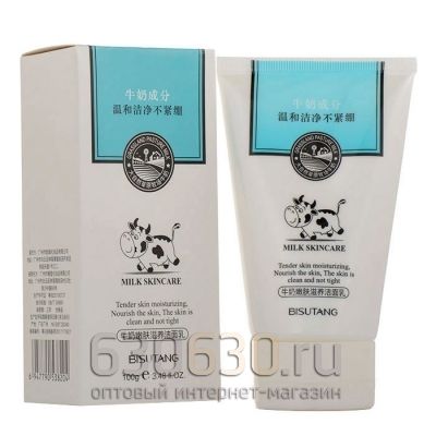 Молочная пенка для умывания Bisutang "Milk Tender Nourish Facial Cleanser" 100g